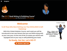 Tablet Screenshot of doitpublishingcoach.com